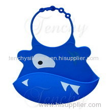 Silicone baby bib made from FDA standard material