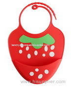Cute design silicone baby bib easy to clean water proof