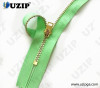 metal cupronickel zipper with closed end