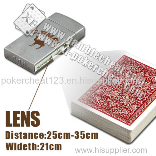 Classic zippo lighter camera|double lenses|poker scanner