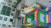 Inflatable bounce house With Slide , Inflatable Jumping Castle For Rent