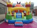 Pumpkin Inflatable Fun City For Festival Party , Halloween Inflatable Castle
