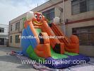 Cute Cartoon Commercial Giant Inflatable Slide , Inflatable Jumping Slide For Pool