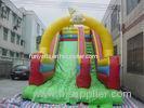 Renting Double Commercial inflatable dry slide With Blow Up Arch For Kids