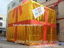 OEM Golden Inflatable Advertising Gift Box Model For Parties