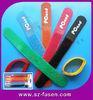 Black / Red Nylon Velcro Hook And Loop Cable Ties For School / Houshold