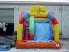 18Oz PVC tarpaulin Durable Double Inflatable Dry Slide For Amusement Park