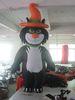 Outdoor Pumpkin Cat Holiday Air blown Inflatables For Chilren Playground