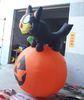 A Black Cat And Pumpkin PVC Holiday Inflatables For Entertainment Party