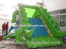 Huge Fireproof Plato TM Commercial Inflatable Slide With blow up bouncer