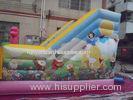 Colourful Christmas commercial inflatable Water slide With Waterproof PVC