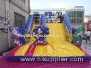 Giant Cute Cartoon inflatable bounce house water slide For Outdoor theme park