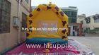 Yellow Giraffe Commercial Inflatable Bouncers With waterproof 0.55 mm PVC