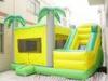 Funny Green commercial inflatable bounce house For Playing Center , EN14960