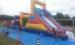 Huge commercial Inflatable obstacle course bounce house For Outside Entertainment
