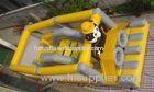 Panda Soccer Player Inflatable Obstacle Course , Inflatable Outdoor Play Equipment