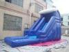 Blue Outdoor inflatable water slide with pool , Giant Inflatable Water Toys