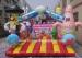 4.5 x 4.5 x 3.2M plato TM Happy clown kids inflatable bouncer With Digital Printing