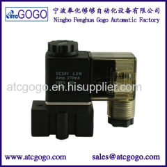 2 way direct acting liquid plastic solenoid valve 1/4 1/8 BSP plug