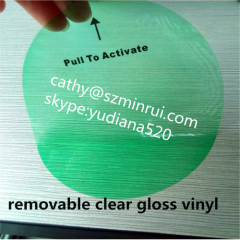 custom eco-friendly environment sticker remove glue from plastic