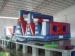 Fireproof Tarpaulin Inflatable Obstacle Course , moon bounce obstacle course