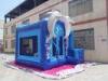 Custome Dolphins Inflatable Combos Bouncer / Blue Bounce House Slide Combo