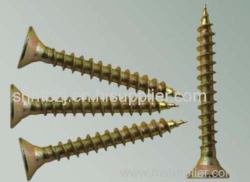 yellow zinc chipboard screws