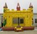 Custom Yellow Commercial Inflatable Bouncers Castle / Jumping House