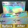 Custom Glossy Plain Hologram Eggshell Sticker Papers Sheets Security Hologram Holographic Ultra Destructive Vinyl