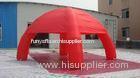 Red 210D Nylon UV Resistance Inflatable Spider Tent With 6m Dia Fourfold stitching at bottom