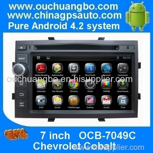 Ouchuangbo Car GPS Navi Multimedia Chevrolet Cobalt Android 4.2 DVD iPod USB Stereo Radio Player