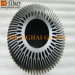 GLR-HS-089 70mm black machined led cooler / round aluminum heatsinks