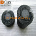 GLR-HS-148 90mm Circular Black Heatsinks Aluminum Extruded Profile Cooler