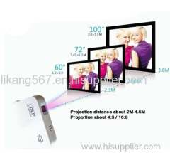 Mini WIFI LED DLP Projector for smartphone tablet pc etc