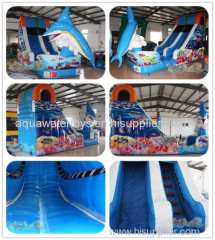 Dolphin Inflatable Water Slide