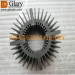 GLR-HS-012 133mm Black Round LED Cooler AL6063 Extrusion Profiles