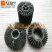 GLR-HS-012 133mm Black Round LED Cooler AL6063 Extrusion Profiles