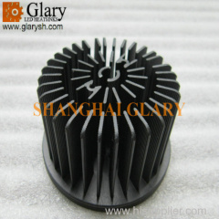 GLR-PF-07240 72mm Black Round Cold Forging Heatsink LED Spot Light Cooler
