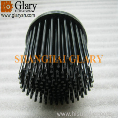 GLR-PF-08060 80mm Round Pin Fin LED Cooler Cold Forging AL1070 Heatsink