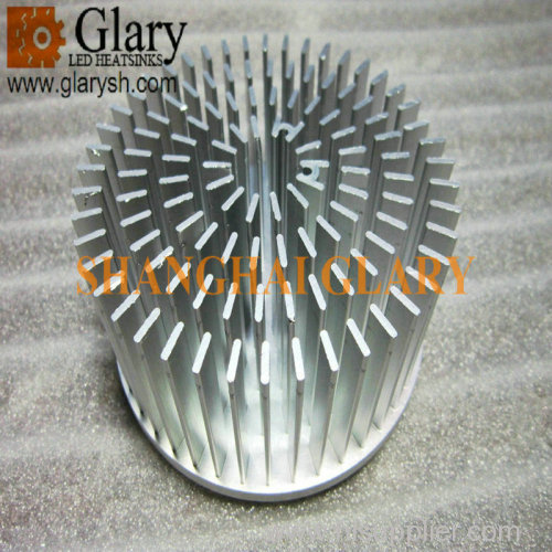 GLR-PF-09245 92mm 15W Round AL1070 LED Cooler Cold Forging Heat Dissipator