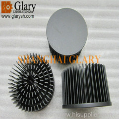 GLR-PF-09255 92mm 18W black blade fin cooler forging heatsinks