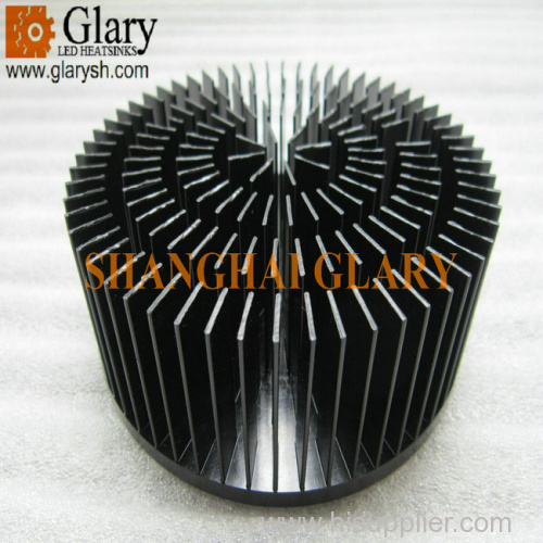 GLR-PF-11040 110mm 20W drilled round cold forged heatsink