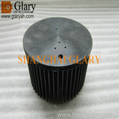 GLR-PF-11255 112mm machined round forged heatsink / pure aluminum 1070 led cooler