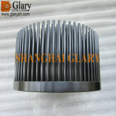 GLR-PF-16370 163mm 70W Round Pin Fin LED Heatsink / High Power LED Spot Light Forging cooler