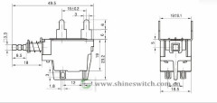 Shanghai Sinmar Electronics Power Switches 5A250VAC 4PIN Switches