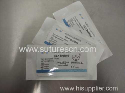 Runte Surgical Suture Silk Braided