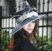 Plain Dyed customized Winter Womens Church Hat for wedding / party