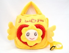 Plush cartoon animal angel handbags