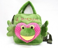 Plush cartoon animal angel handbags