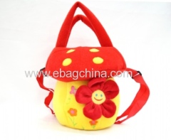 lovely.prtty.catoon Plush flower mushroo handbags